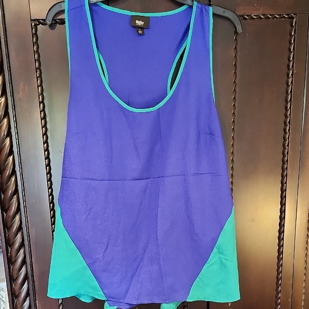 4/$20 Mossimo Supply Co. Royal Purple Tank with Teal Trim